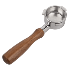 Load image into Gallery viewer, 54mm naked portafilter rosewood handle compatible with Breville Barista Express