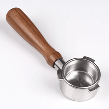 Load image into Gallery viewer, 54mm naked portafilter rosewood handle compatible with Breville Barista Express