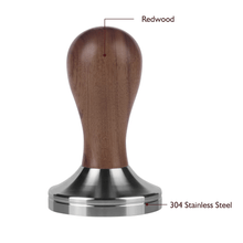 Load image into Gallery viewer, Coffee Tamper with Ergonomic Wood Handle 304 Stainless Steel