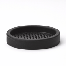 Load image into Gallery viewer, Compact 77mm silicone espresso tamper holder mat on kitchen bench