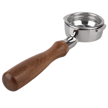 Load image into Gallery viewer, Rosewood Bottomless Portafilter — 58mm E61 Group Head | Fits Rocket, ECM, Lelit, Profitec, Bezzera, Isomac, Wega, and More | 304 Stainless Steel