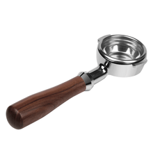 Load image into Gallery viewer, Rosewood Bottomless Portafilter — 58mm E61 Group Head | Fits Rocket, ECM, Lelit, Profitec, Bezzera, Isomac, Wega, and More | 304 Stainless Steel