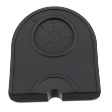 Load image into Gallery viewer, 12.5 x 14cm barista tamper mat with integrated tamper holder