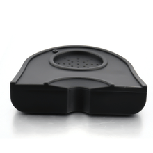 Load image into Gallery viewer, 12.5 x 14cm barista tamper mat with integrated tamper holder