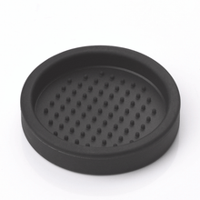 Load image into Gallery viewer, Compact 77mm silicone espresso tamper holder mat on kitchen bench
