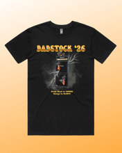 Load image into Gallery viewer, A large Marshall guitar amplifier with smoke and lightning coming out as it explodes from the huge guitar riff that just went through it. The words Dadstock '26, From Shed To SHRED, Garage To GLORY is also  written on the front
