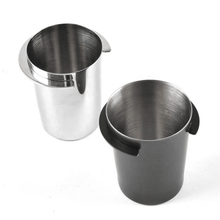 Load image into Gallery viewer, Coffee grounds transferred from dosing cup into 58mm portafilter
