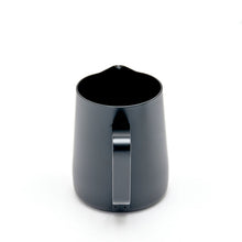 Load image into Gallery viewer, Rhino Coffee Gear 360ml black non-stick milk jug with latte art pouring spout
