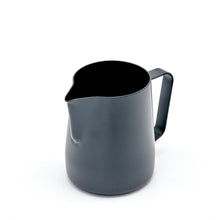 Load image into Gallery viewer, Rhino Coffee Gear 360ml black non-stick milk jug with latte art pouring spout
