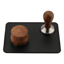 Load image into Gallery viewer, Silicone Espresso Tamper Mat — 200 x 150mm | Food Grade, Non-Slip with Integrated Tamper Rest
