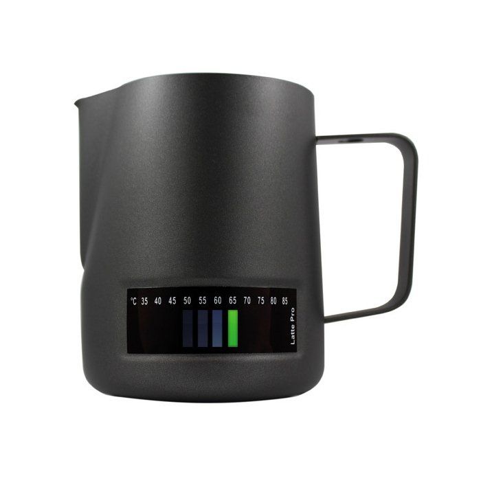 Milk Pitcher Jug With Thermometer by Latte Pro - 480ml